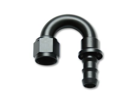 Vibrant -4AN Push-On 180 Deg Hose End Fitting - Aluminum Discount