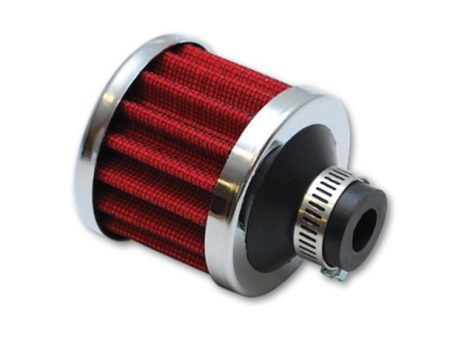 Vibrant Crankcase Breather Filter w  Chrome Cap 1.25in 32mm Inlet ID Cheap