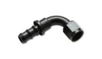 Vibrant -4AN Push-On 90 Deg Hose End Fitting - Aluminum For Discount