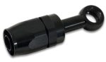 Vibrant -8AN Banjo Hose End Fitting for use with M18 Banjo Bolt - Aluminum Black Supply