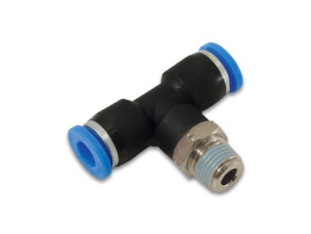 Vibrant Push Lock Vacuum Male Tee Fitting Tube OD 3 16in Male Thread 1 8in NPT Online Sale