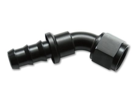 Vibrant -8AN Push-On 45 Deg Hose End Fitting - Aluminum Online