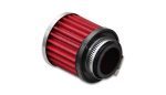 Vibrant Crankcase Breather Filter w  Chrome Cap 1.5in 38mm Inlet ID Online