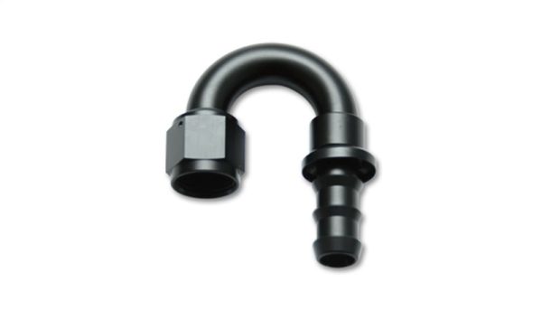 Vibrant -8AN Push-On 180 Deg Hose End Fitting - Aluminum Online Hot Sale