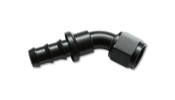 Vibrant -10AN Push-On 45 Deg Hose End Fitting - Aluminum Online