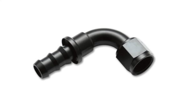 Vibrant -8AN Push-On 90 Deg Hose End Fitting - Aluminum Hot on Sale