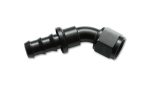 Vibrant -8AN Push-On 45 Deg Hose End Fitting - Aluminum Online