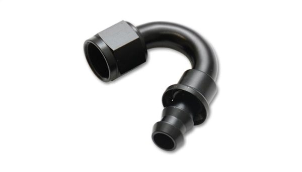 Vibrant -8AN Push-On 150 Deg Hose End Fitting - Aluminum For Discount