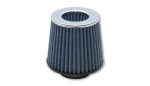 Vibrant Open Funnel Perf Air Filter (5in Cone O.D. x 5in Tall x 3in inlet I.D.) - Chrome Filter Cap Online now