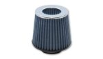 Vibrant Open Funnel Perf Air Filter (5in Cone O.D. x 5in Tall x 4.5in inlet I.D.) Chrome Filter Cap Cheap