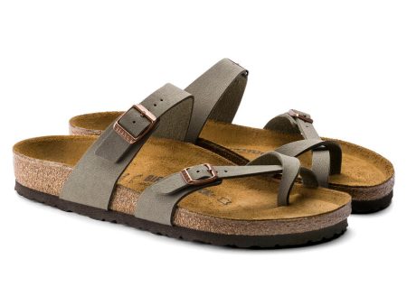 Birkenstock Women s Mayari Birkibuc Sandals - Stone on Sale