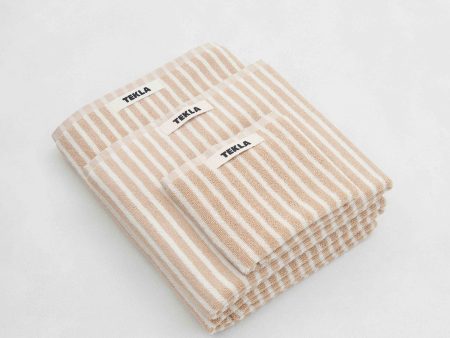 Terry Hand Towel Ivory Stripe Online Hot Sale