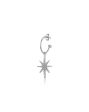 Carlton London  Rhodium Plated Starburst Drop Earrings For Cheap