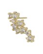 Gold Plated With Cz Stylish Petite Ear Climber For Women For Cheap