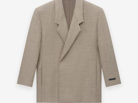 Heavy Wool Twill Relaxed Blazer Supply