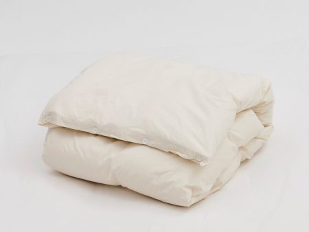 Percale King Duvet Cover Winter White Online Sale