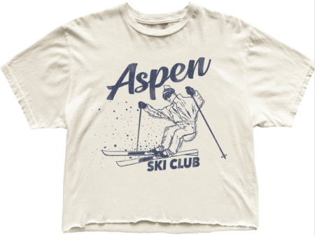 Aspen Ski Club Cut Off Tee Fashion