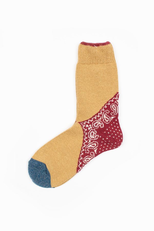 EK-553XSA Bandana Paisley Sock Red Cheap