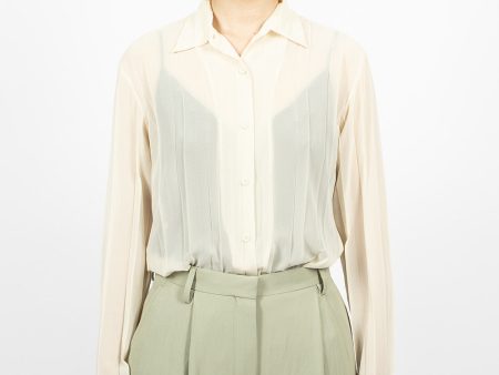 Pleats Shirt Off White Online Hot Sale