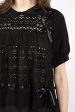 Pointelle Knit jumper Black Online Sale