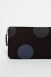 SA0111RD Classic Compartment Purse Black Dot For Discount