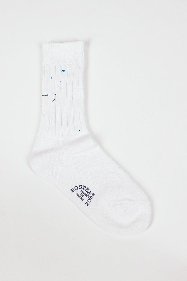 RS-202 Paint Socks White Blue Cheap