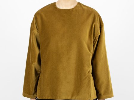 Slit Top Velveteen Olive Supply