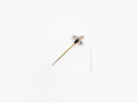 AC110H Hair Clip Black Crystal Hot on Sale