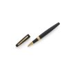 Carlton London Matte Black Metal Pen with Satin Gold-Plated Accents For Discount