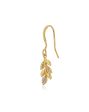 Carlton London Gold Plated Cz Leaf Drop Earring For Women Hot on Sale