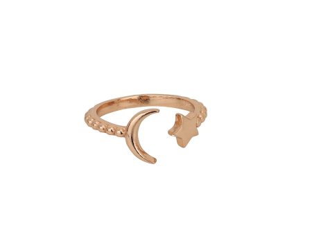 925 Sterling Silver 18Kt Rose Gold Plated Adjustable Ring For Cheap