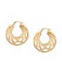 Carlton London Gold Plated Crescent Hoop Earring For Women Supply