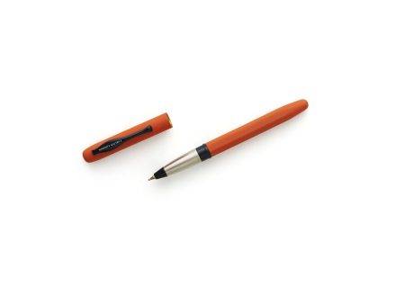 Carlton London Orange & Red Matte Magnetic Metal Pen Hot on Sale