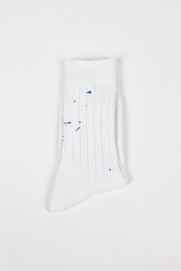 RS-202 Paint Socks White Blue Cheap