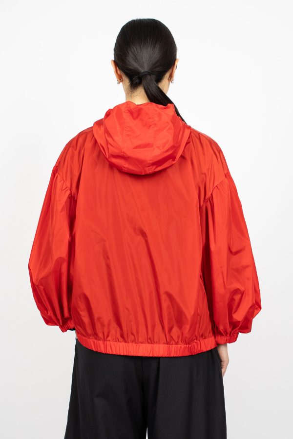 Puff Sleeve Cargo Jacket Red Supply