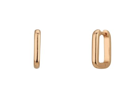 18Kt Rose Gold Plated Fancy Hoop Earring For Women Online Sale