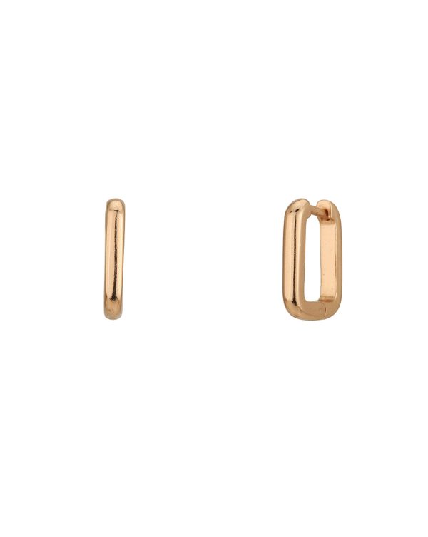 18Kt Rose Gold Plated Fancy Hoop Earring For Women Online Sale