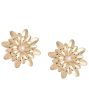 Gold Plated With Pearl Stylish Bold Earring For Women Sale