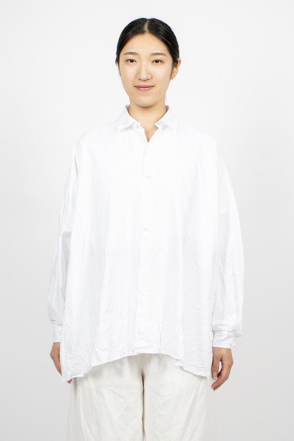 Wide Shirt White Cheap