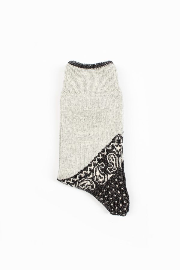 EK-553XSA Bandana Paisley Sock Black For Sale