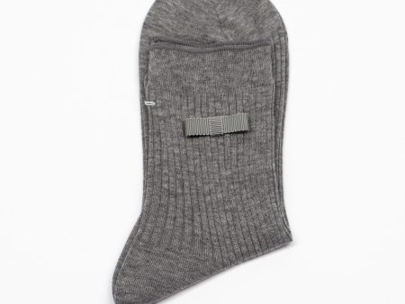 ANP-125 Ribbon Socks Mix Grey Online now