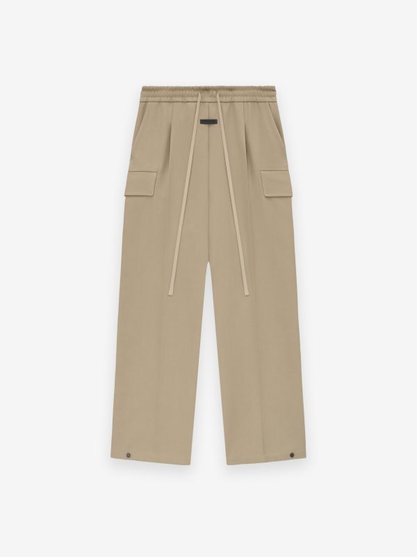 Weighted Twill Wide Leg Cargo Pants Sale