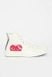 Comme Des Garçons PLAY X Chuck Taylor 1970s Hi Milk White Sale