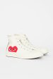 Comme Des Garçons PLAY X Chuck Taylor 1970s Hi Milk White Sale