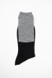 ANP-92M Two Tone Rib Sock Black Grey For Sale