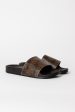 Papillon Shower Slide Black Brown Cheap