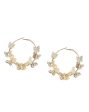 Gold Plated With Cz & Butterfly Bold Hoop Earring For Women Supply