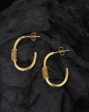 Carlton London 18Kt Gold Plated Half Hoop Earring Hot on Sale