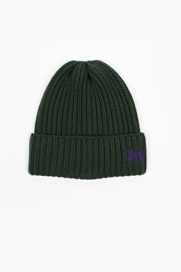 Ribbed Watch Cap Green Sale