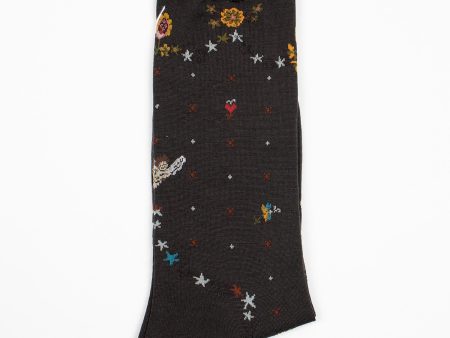 KT-170S Hello Angel Sock Dark Brown Sale